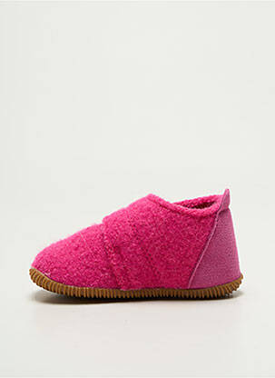 Chaussons/pantoufles fermeture scratch bout rond rose GIESSWEIN fille