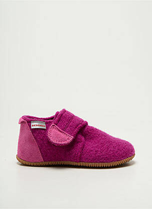 Chaussons/pantoufles fermeture scratch bout rond violet GIESSWEIN fille
