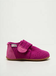 Chaussons/pantoufles fermeture scratch bout rond violet GIESSWEIN fille
