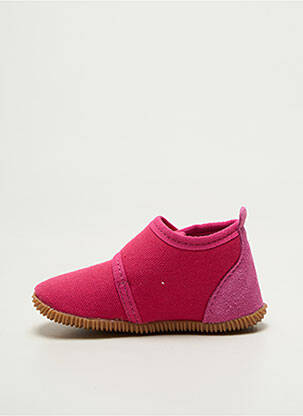 Chaussons/pantoufles fermeture scratch bout rond rose GIESSWEIN fille