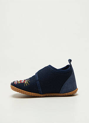 Chaussons/pantoufles fermeture scratch bout rond bleu GIESSWEIN garçon