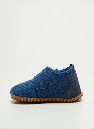 Chaussons/pantoufles fermeture scratch bout rond bleu GIESSWEIN garçon
