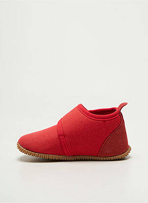 Chaussons/pantoufles fermeture scratch bout rond rouge GIESSWEIN garçon