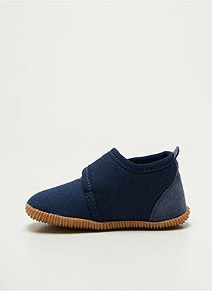 Chaussons/pantoufles fermeture scratch bout rond bleu GIESSWEIN garçon