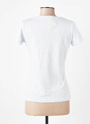 T-shirt col v manches courtes bleu TRENTE TROIS femme