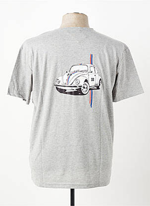 T-shirt coupe droite manches courtes gris TRENTE TROIS homme