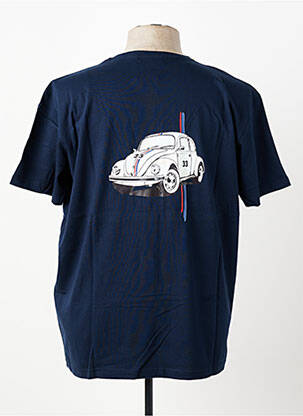 T-shirt coupe droite manches courtes bleu TRENTE TROIS homme