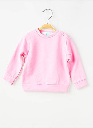 Sweat-shirt manches longues manches longues rose TRENTE TROIS fille