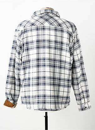 Veste casual finition intérieure fourrure synthétique bleu RITCHIE homme