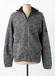 Gilet manches longues tissage chiné gris RITCHIE homme