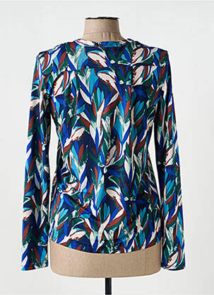 Chemisier coupe cintrée manches longues bleu DIANE LAURY femme