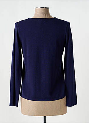Gilet manches longues stretch bleu TRIPODE femme