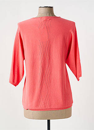 Pull coupe cintrée manches 3/4 rose TRIPODE femme