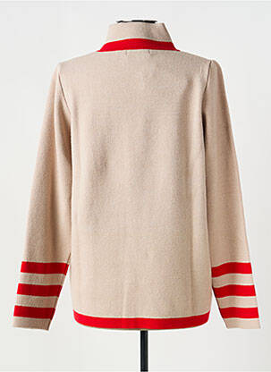 Pull coupe cintrée manches longues beige TINTA STYLE femme