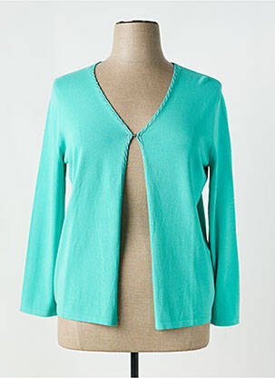 Gilet manches longues stretch vert TRIPODE femme