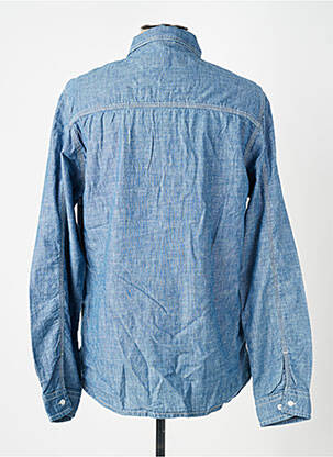 Chemise manches longues poches poitrine bleu IRON AND RESIN homme
