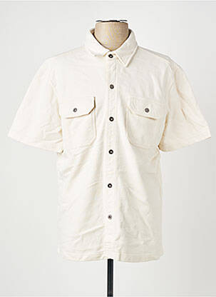 Chemise manches courtes coupe cintrée beige IRON AND RESIN homme