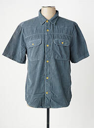 Chemise manches courtes poches poitrine bleu IRON AND RESIN homme