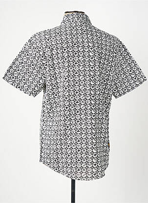 Chemise manches courtes imprimé fantaisie blanc DAYTONA homme
