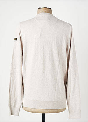 Pull col v manches longues beige DAYTONA homme