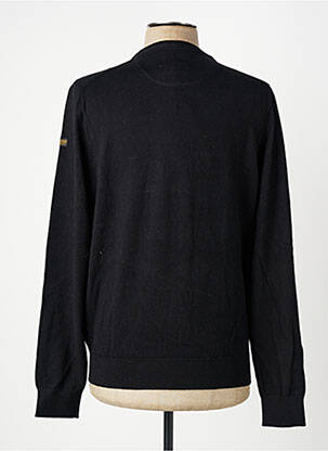 Pull col v manches longues noir DAYTONA homme