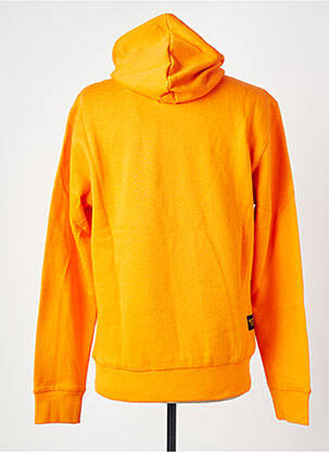 Sweat-shirt à capuche manches longues manches longues orange DAYTONA homme