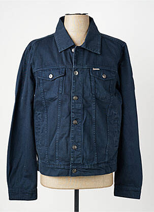 Veste casual fermeture boutonnée sur le devant bleu IRON AND RESIN homme
