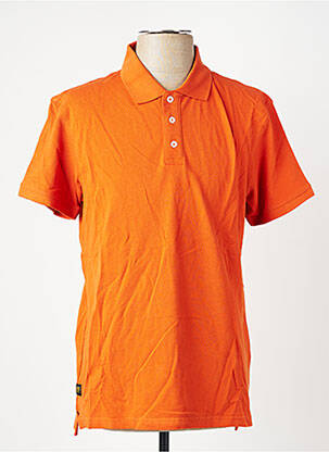 Polo coupe droite manches courtes orange DAYTONA homme