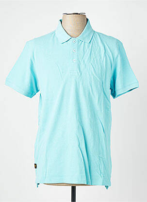 Polo coupe droite manches courtes bleu DAYTONA homme