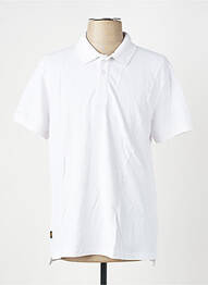Polo coupe droite manches courtes blanc DAYTONA homme