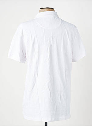 Polo coupe droite manches courtes blanc DAYTONA homme