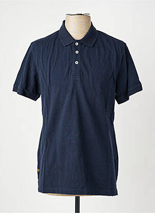Polo coupe droite manches courtes bleu fonce DAYTONA homme