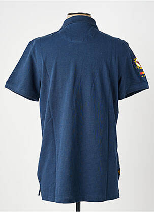 Polo coupe droite manches courtes bleu DAYTONA homme