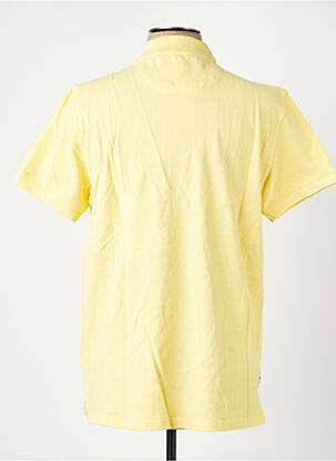 Polo coupe cintrée manches courtes jaune DAYTONA homme