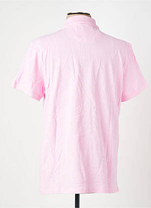 Polo coupe cintrée manches courtes rose DAYTONA homme