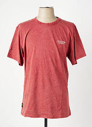 T-shirt coupe droite manches courtes rouge DAYTONA homme