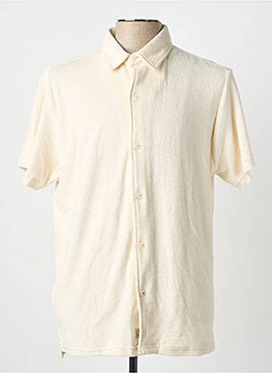 Chemise manches courtes coupe droite beige IRON AND RESIN homme