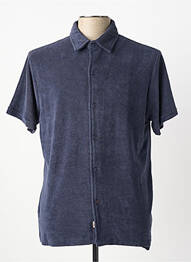 Chemise manches courtes coupe droite bleu IRON AND RESIN homme