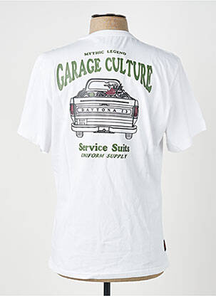 T-shirt stretch manches courtes blanc DAYTONA homme