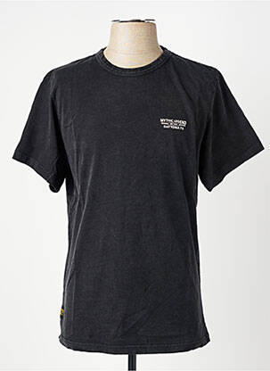 T-shirt coupe droite manches courtes noir DAYTONA homme