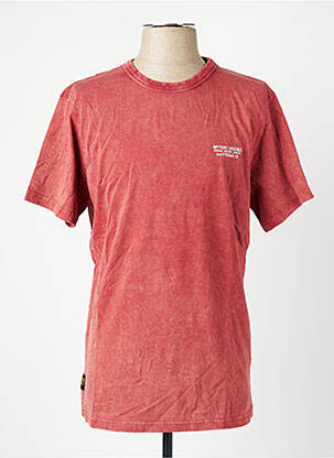 T-shirt coupe droite manches courtes rouge DAYTONA homme