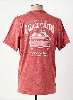 T-shirt coupe droite manches courtes rouge DAYTONA homme