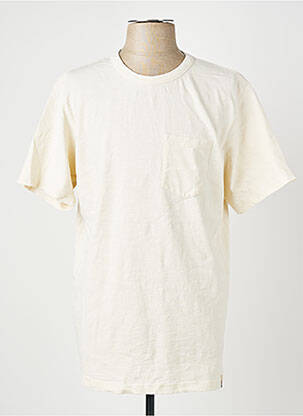 T-shirt stretch manches courtes beige IRON AND RESIN homme