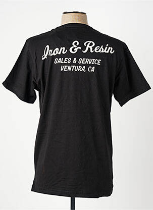 T-shirt stretch manches courtes noir IRON AND RESIN homme