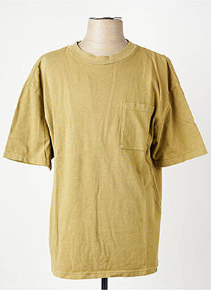 T-shirt stretch manches courtes vert IRON AND RESIN homme
