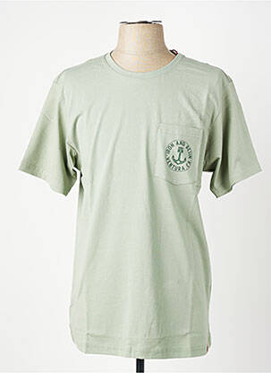 T-shirt stretch manches courtes vert IRON AND RESIN homme