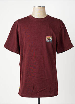 T-shirt stretch manches courtes rouge DAYTONA homme