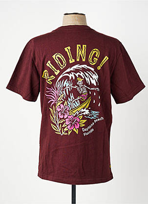 T-shirt stretch manches courtes rouge DAYTONA homme