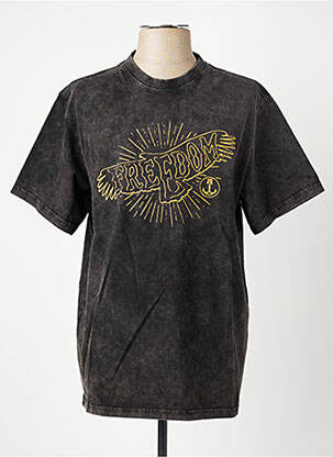 T-shirt stretch manches courtes noir IRON AND RESIN homme