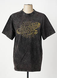 T-shirt stretch manches courtes noir IRON AND RESIN homme